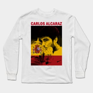 Alcaraz Engraved Spain Flag Long Sleeve T-Shirt